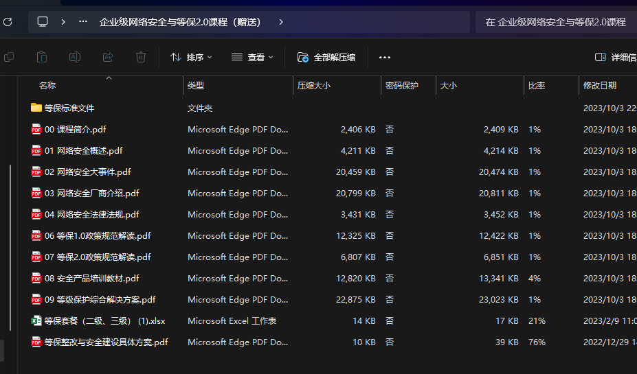 等保（二级、三级）服务实施阶段全套材料-浪飒安全社区