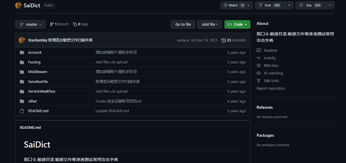 弱口令,敏感目录,敏感文件等渗透测试常用攻击字典-浪飒安全社区